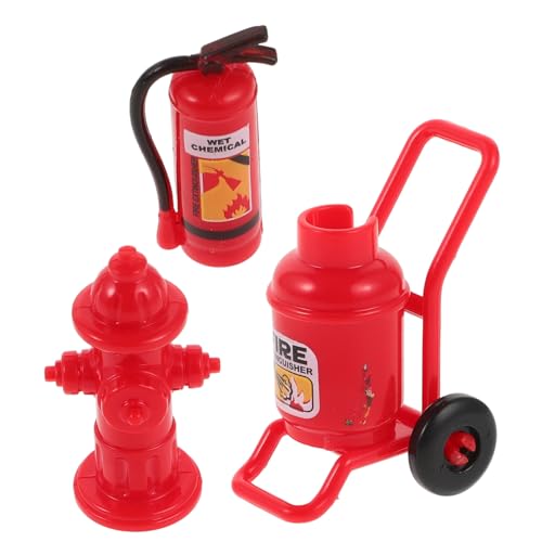 DOITOOL 1 Satz Hydranten Aus Kunststoff Tragbarer Feuerlöscher Feuerlöscher Miniatur-Outdoor-Tools Mikrolandschaftsmodelle Miniaturen Hydranten- Plastik Rot von DOITOOL