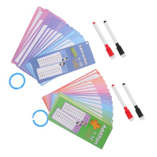 DOITOOL 1 Satz Mathe-lernkarten Mathekarten Für Zusätzliche Lernkarten Additionstabellen-lernkarten Wiederverwendbare Ergänzungs-lernkarten Mathematische Diagramme Papier DOITOOL 1 Satz Mathe-lernkarten Mathekarten Für Zusätzliche Lernkarten Additionstabellen-lernkarten Wiederverwendbare Ergänzungs-lernkarten Mathematische Diagramme Papier von DOITOOL