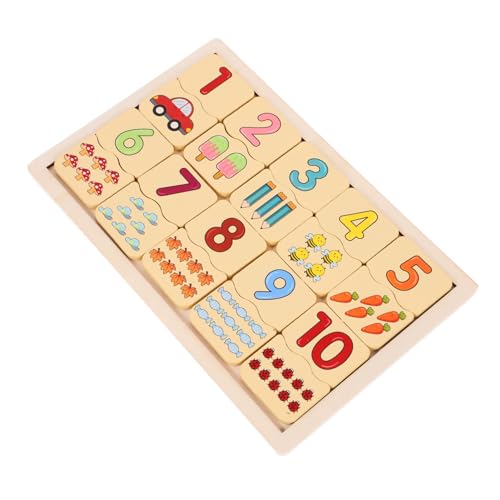 DOITOOL 1 Satz Montessori Puzzle für Kleinkinder Holz Pärchen Puzzle Kognitiven Fähigkeiten und Problemlösungskompetenz im Frühen Lernen von DOITOOL