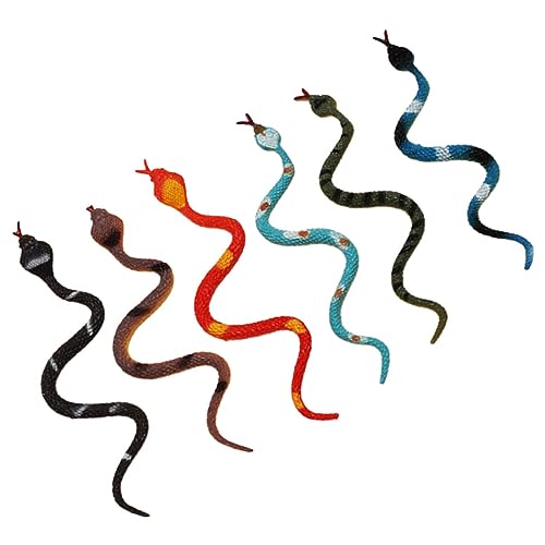 DOITOOL 1 Satz Realistische Fake Schlangen Figuren Simulation Snake Modell Für Garten Dekoration Und Pranks Zufälliger Stil Lernspielzeug Zufällige Farbe 6 Stück DOITOOL 1 Satz Realistische Fake Schlangen Figuren Simulation Snake Modell Für Garten Dekoration Und Pranks Zufälliger Stil Lernspielzeug Zufällige Farbe 6 Stück von DOITOOL