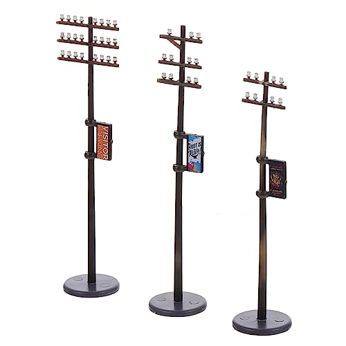 DOITOOL 1 Satz Telefon mast Modell Modellbau Beleuchtung trepenbeleutung Landschaftsdekor selber Machen Mini-Park-Dekore Sandtisch Telegrafenmasten Modelle von Straßentelegrafenmasten von DOITOOL