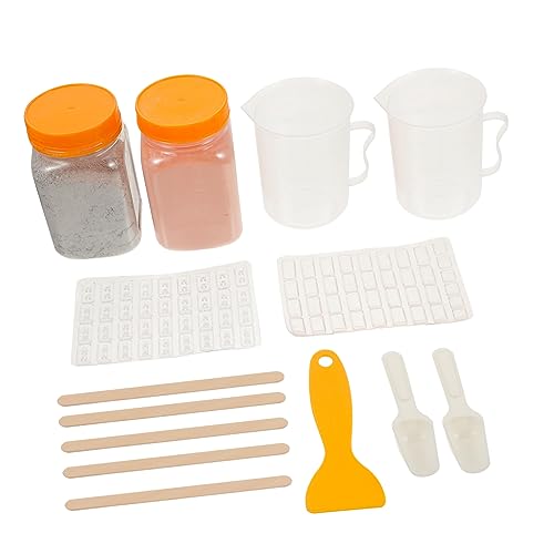 DOITOOL 1 Satz Ziegelform-Set klein Herstellung sandtisch zubehör selber Machen Gebäude bastel Set für bausteine für DIY liefert Modellmaterial für den Sandtischbau Kieselgel von DOITOOL