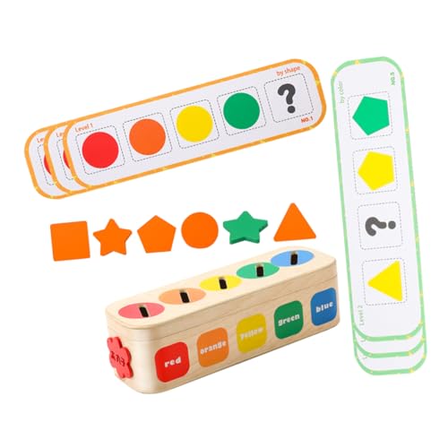 DOITOOL 1 Satz zum Sortieren von Geometrien Formen für Puzzle aus Holzformen Kleinkindpuzzles aus Holz zum Sortieren von Farben Papier DOITOOL 1 Satz zum Sortieren von Geometrien Formen für Puzzle aus Holzformen Kleinkindpuzzles aus Holz zum Sortieren von Farben Papier von DOITOOL
