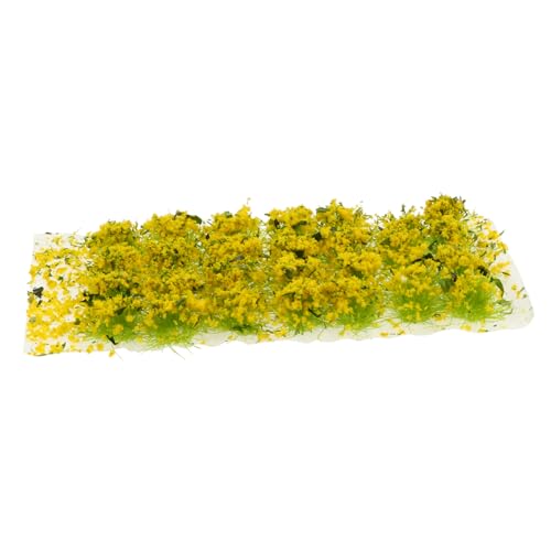 DOITOOL 1 Schachtel sandtisch DIY Material Dekoration Szene Märchengarten klein falsches Moos kunstpflanze kunstplflanze Modellbau Miniaturdekor Mini-Zimmerpflanze Plastik Yellow von DOITOOL