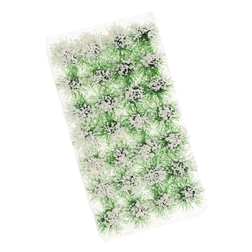 DOITOOL 1 Schachtel sandtisch DIY Material Wohnkultur Simulation Mini-Baum Szene Fälschung klein Cluster kunstpflanze kunstplflanze Modellbau Gras Miniaturdekor Mini-Hausblume Plastik Weiß von DOITOOL