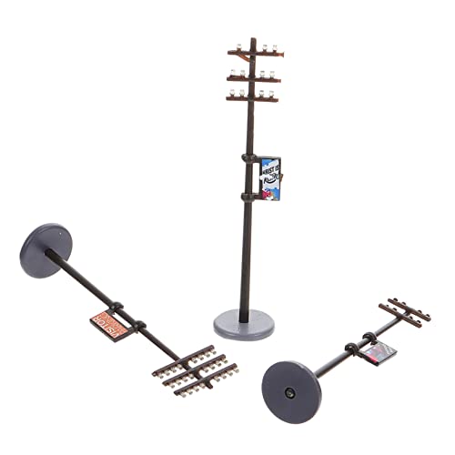 DOITOOL 1 Set Mikrolandschaft DIY Landschaft Diorama Kit Telegraphenmast Modelle Sand Tisch DIY Telegraphenmasten Mikrolandschaft Mini Telegraphenmast Park Modelle von DOITOOL
