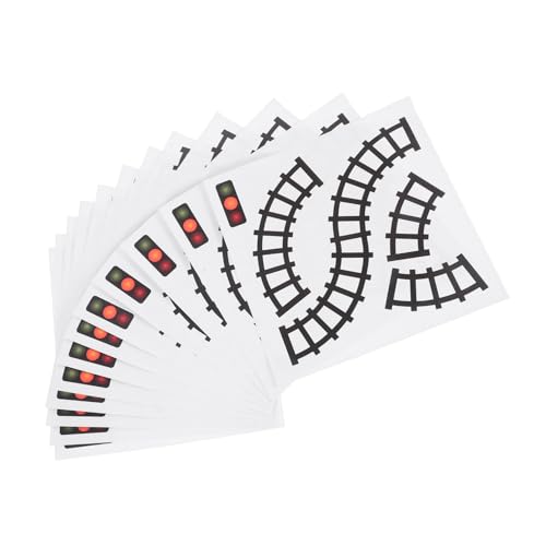 DOITOOL 10 Stück Aufkleber Für Verkehrszeichen Neuheit Floor Sticker Verkehrszeichen Wanddekoration Verkehrszeichen Spiel Bahngleisband Zugaufkleber Rennwagen-schienen-Klebeband Papier DOITOOL 10 Stück Aufkleber Für Verkehrszeichen Neuheit Floor Sticker Verkehrszeichen Wanddekoration Verkehrszeichen Spiel Bahngleisband Zugaufkleber Rennwagen-schienen-Klebeband Papier von DOITOOL