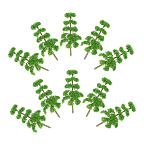 DOITOOL 10 Stück Mini-Modellbaum Weihnachten DREI klein Diorama-Baum gefälscht Modellbau Bäume Landschafts Modell Miniaturbäume Miniaturen zum Basteln Baumfiguren Plastik Green von DOITOOL