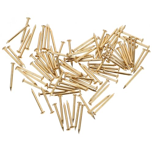 DOITOOL Kupfernägel Baumkiller 100 STK Geschmückte Accessoires Möbelfransennägel Möbelzubehör Nägel Für Möbelfinge Messing Verzieren Goldene Kupfernägel Kupfernagel Kupfernägel Für Bäume von DOITOOL