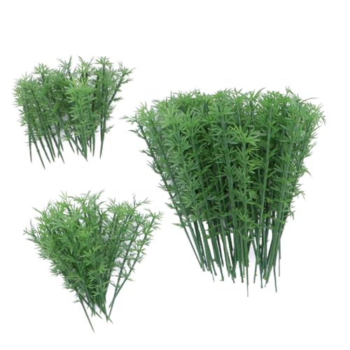 DOITOOL 100 Stück 4 Simuliertes Bambusmodell Miniaturbaum Modellbäume Model Tree Landschaftsmodellbaum grüner Modellbaum Modellbambusbäume von DOITOOL
