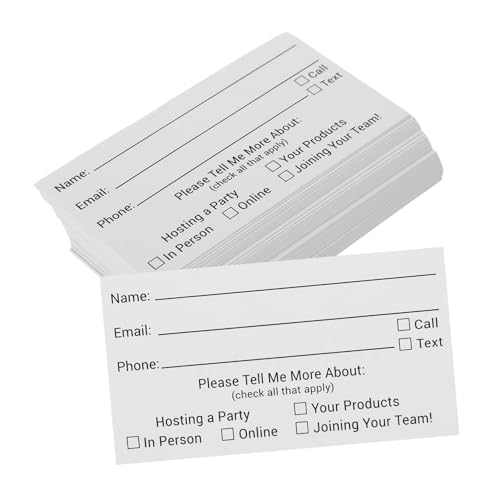 DOITOOL 100 Stück Anmeldeformular Für Tombola-Tickets Gruß Weiß Karte Los Stichwort Leere Tombola-Tickets Anlässe Leere Stimmzettel Tickets Für Die Veranstaltungsabstimmung Papier von DOITOOL