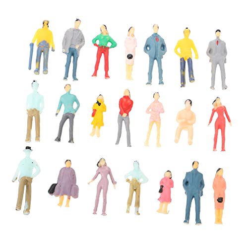 DOITOOL 100 Stück Sandtischmodell Für Den BAU Menschenmodelle Auf Dem Sandtisch Mini-People-Modelle Menschliche Modellverzierung Sandtisch Minifiguren Gemalte Menschenmodelle Plastik von DOITOOL