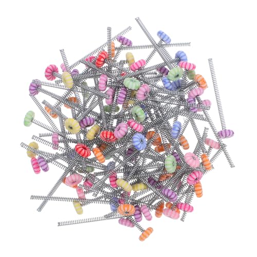 DOITOOL 100stücke Federsockel Für Haarspangen DIY-haarnadel-zubehör Armaturenbrett-spielzeugsockel Zum Kopfschütteln Puppenschaukelkopf Bastelmaterial Wackelköpfe von DOITOOL