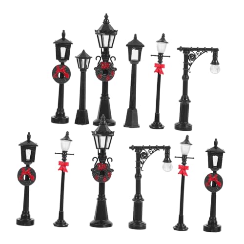 DOITOOL 12 Stück Modell Straßenlaterne Mini Post Puppe klein Dorf Modell Straßenbeleuchtung Straßenlampen Mikro-Landschaftslichtdekoration Zubehör für Straßenlaternen Plastik DOITOOL 12 Stück Modell Straßenlaterne Mini Post Puppe klein Dorf Modell Straßenbeleuchtung Straßenlampen Mikro-Landschaftslichtdekoration Zubehör für Straßenlaternen Plastik von DOITOOL