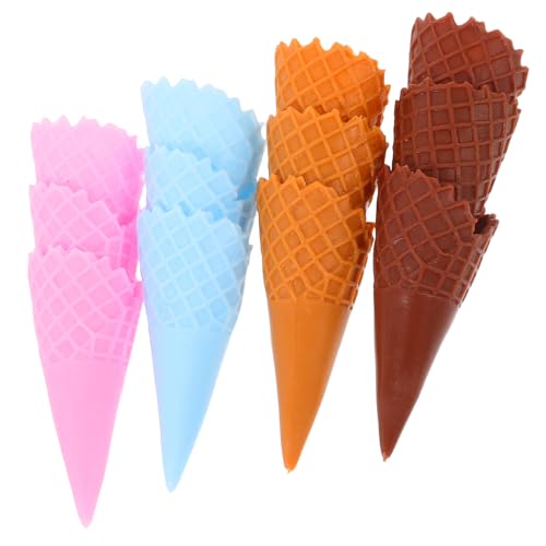 DOITOOL 12 Stücke Gefälschte Eistüte Mini Realistische Künstliche Knusprige Kegel Modell Pretend Spielen Lebensmittel Decor DIY Requisiten, PVC, 2, 36x1, 06x0, 94 Zoll DOITOOL 12 Stücke Gefälschte Eistüte Mini Realistische Künstliche Knusprige Kegel Modell Pretend Spielen Lebensmittel Decor DIY Requisiten, PVC, 2, 36x1, 06x0, 94 Zoll von DOITOOL