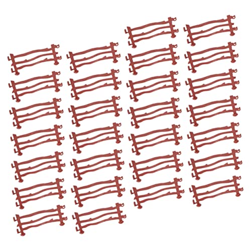 DOITOOL Doppelhaken-mini-Zaun-Set 64- -spielzeugzaun Für Jungen Und Mädchen Miniatur-Garten-dekorationszubehör von DOITOOL