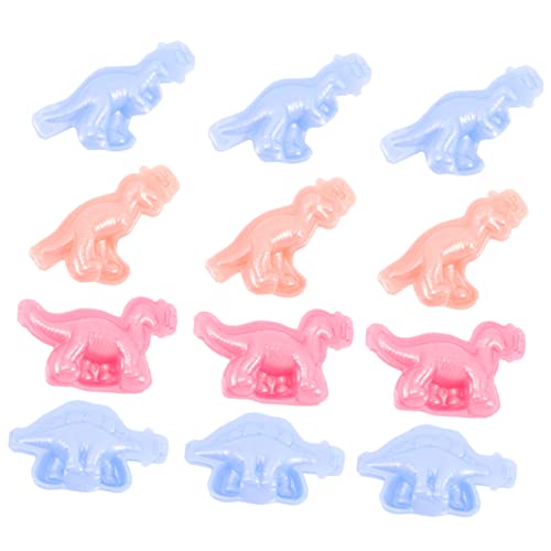 DOITOOL 12Stücke Dinosaurier Form Teiliges DIY für Kunststoff Dinosaurier Formen zur Modellierung Sicher und Einfach zu Verwenden Kreativspielzeug für Kleine Dino Fans von DOITOOL