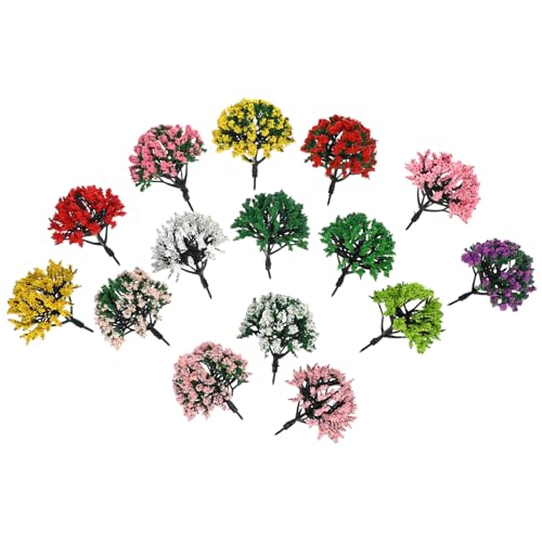 DOITOOL 15 Stück Grüner Landschaftsbaum Simulationsanlagenmodell Pflanzen-modellschmuck Mini-baummodell Mini-landschaftsbaum Modellbäume Klein Dioramenbedarf Künstliche Bäume Plastik von DOITOOL