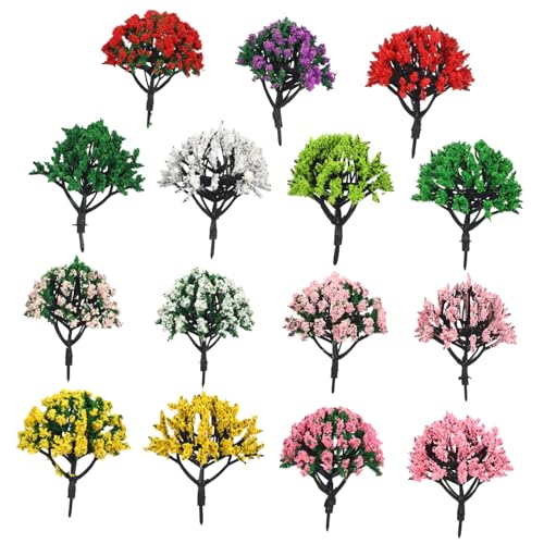 DOITOOL 15 Stück Modellbäume Mini-Baummodell Kleine Bäume Pflanzen-Modellschmuck Simulationsanlagenmodell Artificial Tree Little Trees Modell bäume künstliche Bäume Miniaturbäume Plastik von DOITOOL