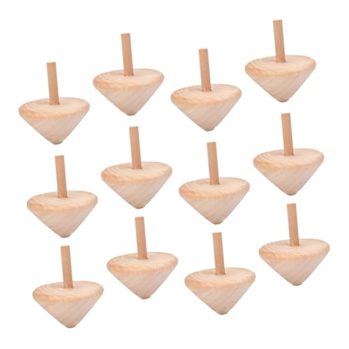 DOITOOL 15 Stück Teiliges Unbemalter Holz zum Bemalen DIY Malset für Kreative Spielfigur für Familienaktivitäten und Beige von DOITOOL