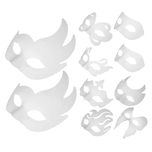 DOITOOL 16 Stück Handgemachte Maske Kostüm Leere Masken Für Frauen Maskerade Masken Maskerade-maske Gold Maskerade-maske Für Frauen Gesichtsmaske Schmucklos Papier Weiß DOITOOL 16 Stück Handgemachte Maske Kostüm Leere Masken Für Frauen Maskerade Masken Maskerade-maske Gold Maskerade-maske Für Frauen Gesichtsmaske Schmucklos Papier Weiß von DOITOOL