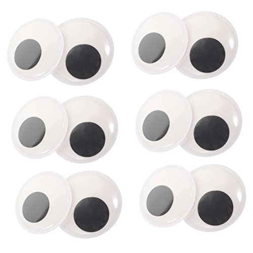 DOITOOL 16 Stück Selbstklebende Große Augen für DIY Projekte Teiliges aus Hochwertigem zur Dekoration von Plüschtieren und Bastelarbeiten Einfach Anzubringen von DOITOOL