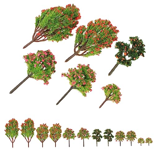 DOITOOL 18 Stück Simulationsbaummodell Immergrün Miniatur Landschaft Mini-bäume Zum Basteln Feengarten Bäume Kleine Bäume Gefälschte Bäume Mini Gefälschter Baum Mini-Baum Sortiert Plastik von DOITOOL
