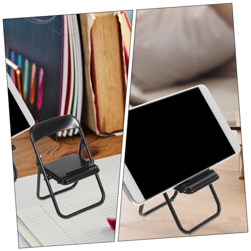 DOITOOL 18 Stück Teiliges Mini Klappstuhl aus Realistisches Miniatur Stuhlmodell als Praktischer Handyhalter für Puppenhäuser DIY Dekoration und Miniatur von DOITOOL