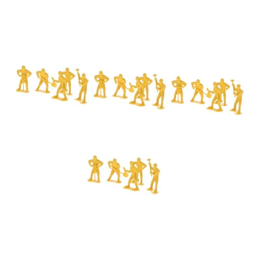 DOITOOL 180 Stck. Teiliges Set Miniaturfiguren von Bauarbeitern mit Werkzeug Vivid Engineering Workers Modell Kit für Kreative Spielstunden und Fantasievolles von DOITOOL