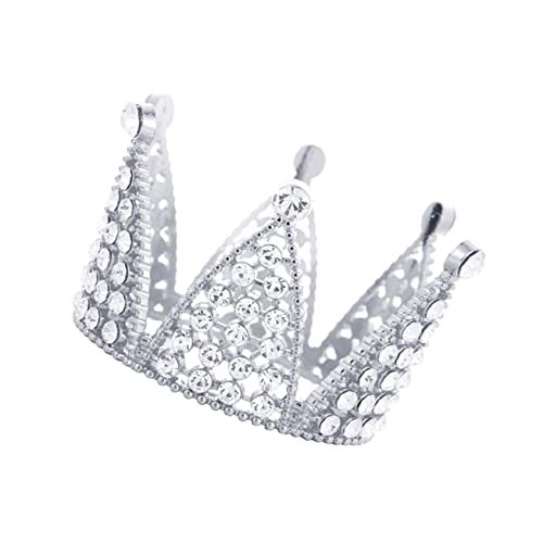 DOITOOL 1Stk Krone Ornament Haarband mit Strass für Kinder königlich Tiara Hochzeitsdekorationen Party-Requisite Partyzubehör Geburtstagskuchen Kopfbedeckung Requisiten von DOITOOL