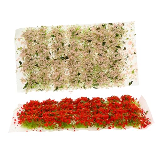 DOITOOL 2 Boxen DIY Grascluster Boxen Künstliche Blumenbüschel Gras für Modellbau Sandtisch Dekoration für Mikro Landschaften Puppenhaus und Eisenbahnanlagen DOITOOL 2 Boxen DIY Grascluster Boxen Künstliche Blumenbüschel Gras für Modellbau Sandtisch Dekoration für Mikro Landschaften Puppenhaus und Eisenbahnanlagen von DOITOOL