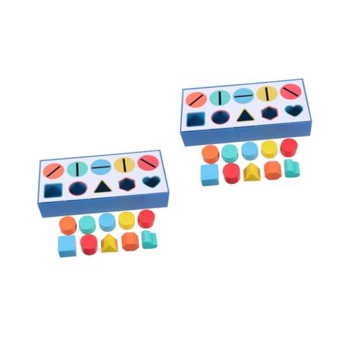 DOITOOL 2 Boxen Montessori Holzspielzeug Farbe Formen Sortierbox aus Holz für Kleinkinder Feinmotorik Lernspielzeug zur Farberkennung und Formzuordnung Pädagogisch Sicher und Langlebig DOITOOL 2 Boxen Montessori Holzspielzeug Farbe Formen Sortierbox aus Holz für Kleinkinder Feinmotorik Lernspielzeug zur Farberkennung und Formzuordnung Pädagogisch Sicher und Langlebig von DOITOOL