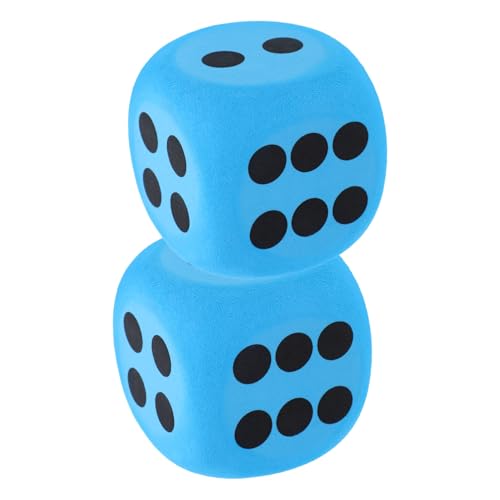 DOITOOL 2 Jumbo-Schaumstoffwürfel – Blaue Riesige Weiche Würfel Für Spiele Im Klassenzimmer Partyaktivitäten Und Zum Lernen – Sicherer Eva-Schaum Mit Abgerundeten Ecken – Perfekt Für von DOITOOL