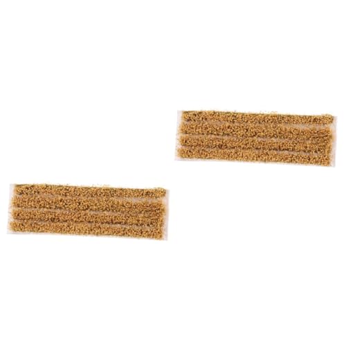 DOITOOL 2 Sätze Kunststoff Weizenfeld Grasstreifen für Sandtisch Dekoration Miniatur Landschaftsbau Micro Landschaft Modell Pflanzen von DOITOOL