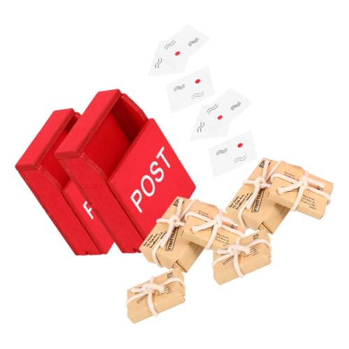 DOITOOL 2 Sätze Simulierte Postfach-e-Mail Dekoration Ornament Puppe Briefkasten Für Kleinkinder Mini Spielzeugbriefkasten Für Briefkasten Holz DOITOOL 2 Sätze Simulierte Postfach-e-Mail Dekoration Ornament Puppe Briefkasten Für Kleinkinder Mini Spielzeugbriefkasten Für Briefkasten Holz von DOITOOL