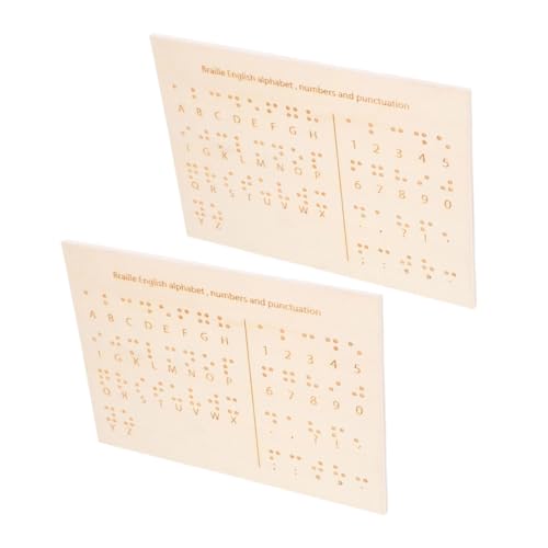 DOITOOL 2 Stück Braille Lerngeräte Braille Assistent Braille Brett Braille Lernwerkzeuge Schreibübungsgeräte Für Kleinkinder Braille Bücher Khaki Holz DOITOOL 2 Stück Braille Lerngeräte Braille Assistent Braille Brett Braille Lernwerkzeuge Schreibübungsgeräte Für Kleinkinder Braille Bücher Khaki Holz von DOITOOL