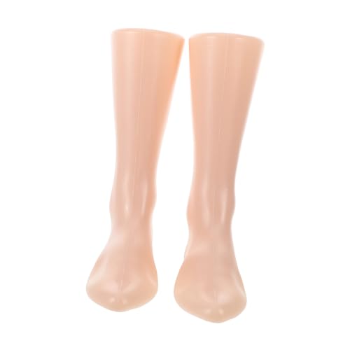 DOITOOL 2 Stück Fußform-Schuhspanner Fuß Schaufensterpuppe Sockendisplay Fußanzeige Fußpuppe Für Socken Socken-Display-fuß Mannequin-fuß Sockenständer Sockenhalter-Display Plastik Beige von DOITOOL
