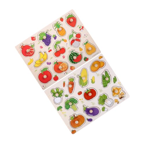 DOITOOL 2 Stück Kleinkind Rätsel Puzzle- Für Die Frühe Bildung Vorschulrätsel Obstschneidespielzeug Für Steckbrett Für Kleinkind-Puzzle Holz DOITOOL 2 Stück Kleinkind Rätsel Puzzle- Für Die Frühe Bildung Vorschulrätsel Obstschneidespielzeug Für Steckbrett Für Kleinkind-Puzzle Holz von DOITOOL