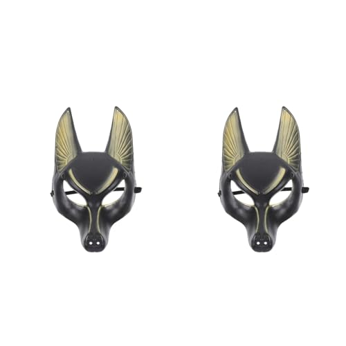DOITOOL 2 x Kunststoff-Maske, Cosplay-Maske, Cosplay-Kostüm, Zubehör für Erwachsene, Halloween, Party, Kostüm-Zubehör, Foto-Requisiten von DOITOOL