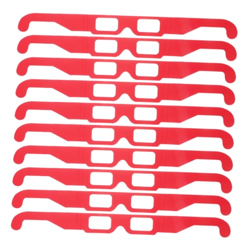 DOITOOL 20 Stück Diffractionsbrillen Rot für Festivals und Partys Prisma effekt Partybrillen für Feuerwerk Lichtshows und Abendveranstaltungen Auffällige Gläser für Gruppen und DOITOOL 20 Stück Diffractionsbrillen Rot für Festivals und Partys Prisma effekt Partybrillen für Feuerwerk Lichtshows und Abendveranstaltungen Auffällige Gläser für Gruppen und von DOITOOL