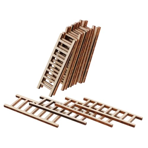 DOITOOL 20 Stück Holzstreüten Ornamente Mini Winzig Puppenhaus Schlank Drinnen Schritt Häuser Realistisch Steigleitung Ding Leiter Dekorativ Hölzern Beige DOITOOL 20 Stück Holzstreüten Ornamente Mini Winzig Puppenhaus Schlank Drinnen Schritt Häuser Realistisch Steigleitung Ding Leiter Dekorativ Hölzern Beige von DOITOOL