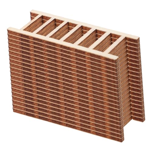 DOITOOL 20 Stück Holzstreüten Ornamente Steigleitung Schritt dekorativ Miniatur-Trittleiter Miniaturverzierung Mini Leiterdekor Holzleiter Miniaturdekoration hölzern Beige von DOITOOL