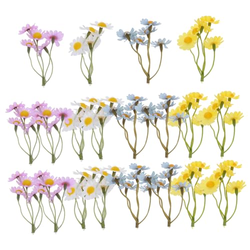 DOITOOL 20 Stück Künstliche Blumen Gänseblümchen Gefälschter Blumenstrauß Kleine Gänseblümchen Gefälschte Blumen Für Vase Künstliche Herbst Gänseblümchen Künstliche Gänseblümchen Blume von DOITOOL