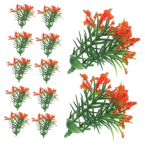 DOITOOL 20 Stück Mini-Kunstblumen und -Pflanzen Anlage simulieren gefälscht Zubehör botanisch künstliche Pflanze kunstpflanze Garten Decor Puppenhausdekor kleines Pflanzenmodell Plastik von DOITOOL