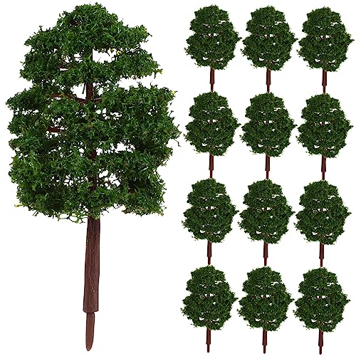 DOITOOL 20 Stück Simulationsbaummodell Bäume Modelle Modellgeländebäume Abdeckung Schaum weihnachsbaume Little Trees Modellbaum Modelllandschaft Miniaturblattbäume für Diorama Green von DOITOOL