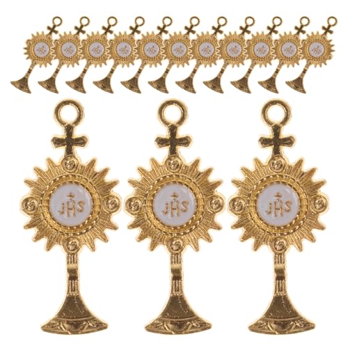 DOITOOL 20 Stücke Religiöse Kuchen Topper Kommunion Cupcake Topper Taufe Gold Heiliges-Licht Segnen Cupcake Picks Kelch Kuchen DOITOOL 20 Stücke Religiöse Kuchen Topper Kommunion Cupcake Topper Taufe Gold Heiliges-Licht Segnen Cupcake Picks Kelch Kuchen von DOITOOL