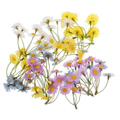 DOITOOL 20Stücke Künstliche Mini Blumenstrauß Fake Seide Für Sandtisch Puppenhaus Und Heimdekoration von DOITOOL