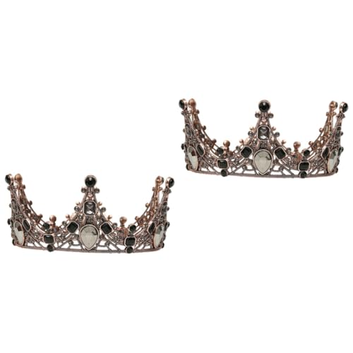 DOITOOL 2St Krone Tortenaufsatz Kuchendekorationen Hochzeitsdekoration Kronendekor Kronenschmuck Tiara Dessert Tischdeko Hochzeit Jahrgang Kopfbedeckung schmücken Ornamente von DOITOOL