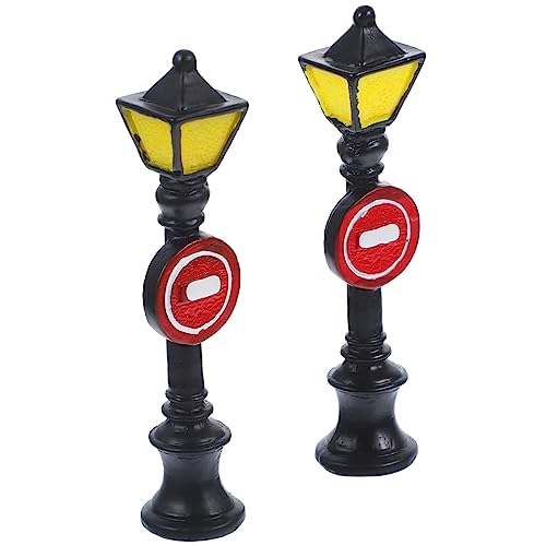 DOITOOL 2Stücke Straßenlampen Mini Für Puppenhaus Und Sandtischmodelle Detaillierte Dekoration Für Miniaturszenen Sicher Und Harzmaterial von DOITOOL