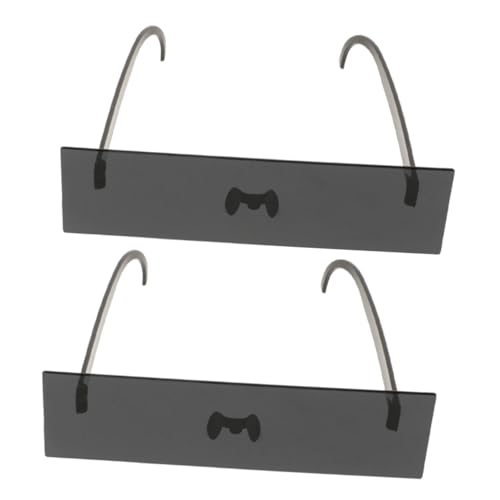 DOITOOL 2Stücke Unisex Sonnenbrillen im Pixeligen Mosaikdesign Lustiges Partyzubehör für Karneval Fasching Halloween und Mehr für Erwachsene von DOITOOL
